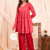 women's floral print full sleeves anarkali pure cotton kurtis