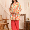 women's floral print full sleeves anarkali pure cotton kurtis