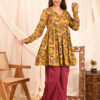 women's floral print full sleeves anarkali pure cotton kurtis women's floral print full sleeves anarkali pure cotton kurtis