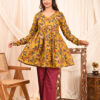 women's floral print full sleeves anarkali pure cotton kurtis women's floral print full sleeves anarkali pure cotton kurtis