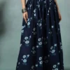 women's floral print maxi skirt, maroon red, 100% pure cotton, elastic waist, full length, breathable fabric women's floral print maxi skirt, maroon red, 100% pure cotton, elastic waist, full length, breathable fabric