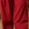 women's cotton bell sleeves kurti and farshi salwar set, red, ethnic wear, casual and festive